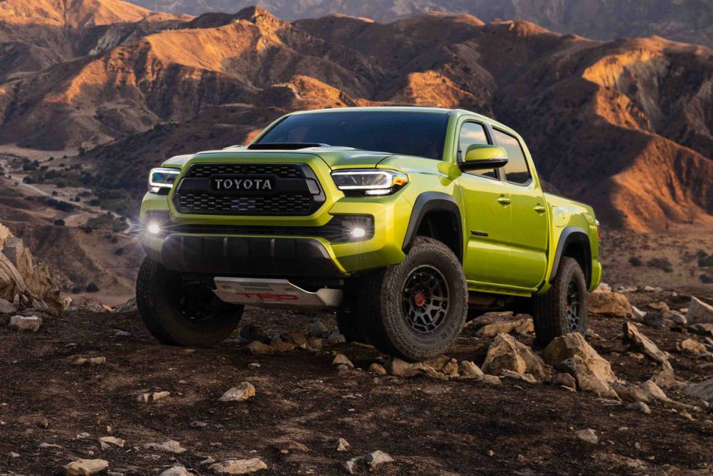 Toyota Tacoma 2022 رنگ سبز جذاب